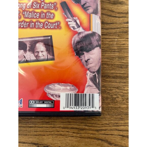 The Three Stooges 4 Episodes DVD Classic Comedy Moe Larry Curly Shemp Pre-Owned - Picture 3 of 4